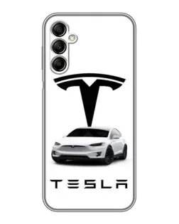 Чехол для Samsung Galaxy A14 5G с картинкой «Tesla White Style» Чехол для Samsung Galaxy A14 5G с картинкой «Tesla White Style»