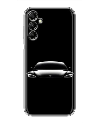 Чехол для Samsung Galaxy A14 5G с картинкой «Фары Tesla Night»