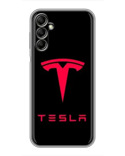 Чехол для Samsung Galaxy A14 5G с картинкой «Tesla Red Logo»