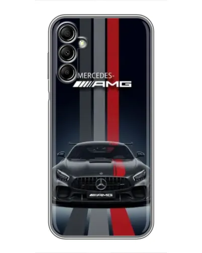 Чехол для Samsung Galaxy A14 5G с картинкой «Mercedes — белый карбон»