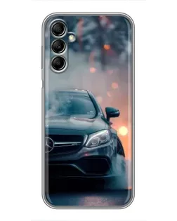 Чехол для Samsung Galaxy A14 5G с картинкой «Mercedes — ночной город» Чехол для Samsung Galaxy A14 5G с картинкой «Mercedes — ночной город»