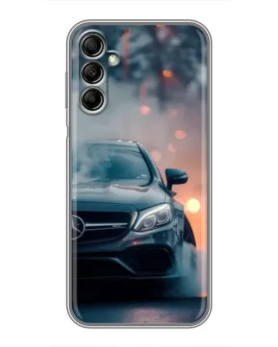 Чехол для Samsung Galaxy A14 5G с картинкой «Mercedes — ночной город»
