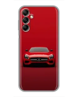 Чехол для Samsung Galaxy A14 5G с картинкой «Красный Mercedes AMG»
