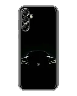 Чехол для Samsung Galaxy A14 5G с картинкой «Mercedes — силуэт авто» Чехол для Samsung Galaxy A14 5G с картинкой «Mercedes — силуэт авто»