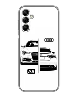 Чехол для Samsung Galaxy A14 5G с картинкой «Audi — контрастный дизайн» Чехол для Samsung Galaxy A14 5G с картинкой «Audi — контрастный дизайн»