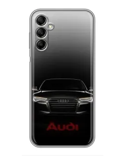 Чехол для Samsung Galaxy A14 5G с картинкой «Audi — градиентный контур» Чехол для Samsung Galaxy A14 5G с картинкой «Audi — градиентный контур»