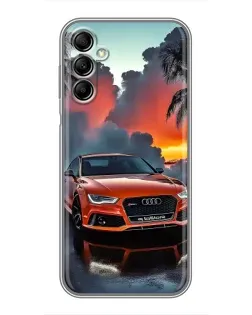 Чехол для Samsung Galaxy A14 5G с картинкой «Audi — закат» Чехол для Samsung Galaxy A14 5G с картинкой «Audi — закат»