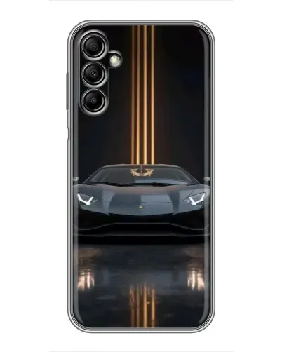 Чехол для Samsung Galaxy A14 5G с картинкой «Lamborghini золотые линии»