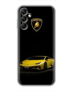 Чехол для Samsung Galaxy A14 5G с картинкой «Lamborghini желтый акцент» Чехол для Samsung Galaxy A14 5G с картинкой «Lamborghini желтый акцент»
