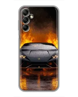 Чехол для Samsung Galaxy A14 5G с картинкой «Lamborghini в огне» Чехол для Samsung Galaxy A14 5G с картинкой «Lamborghini в огне»