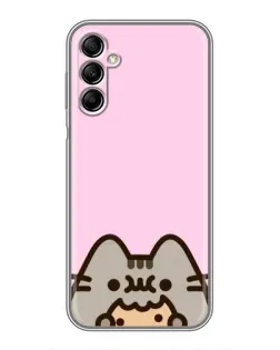 Чехол для Samsung Galaxy A14 5G с картинкой «Pusheen и печенье»