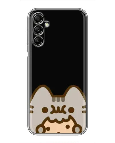 Чехол для Samsung Galaxy A14 5G с картинкой «Пушин на черном»