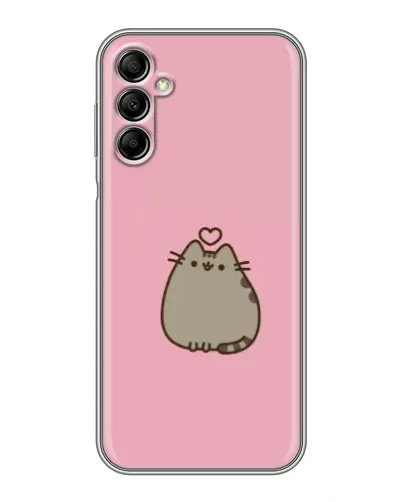 Чехол для Samsung Galaxy A14 5G с картинкой «Pusheen сердце»
