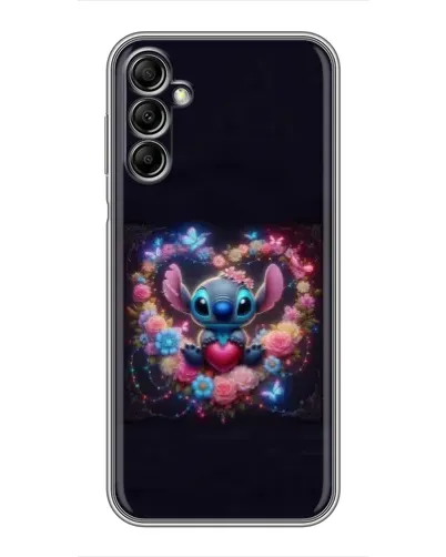 Чехол для Samsung Galaxy A14 5G с картинкой «Stitch в цветах»