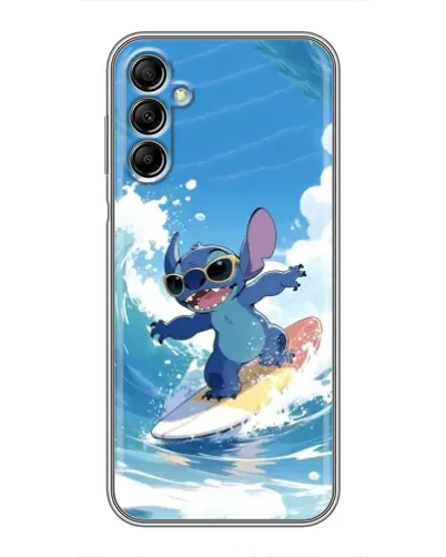 Чехол для Samsung Galaxy A14 5G с картинкой «Стич на волне»