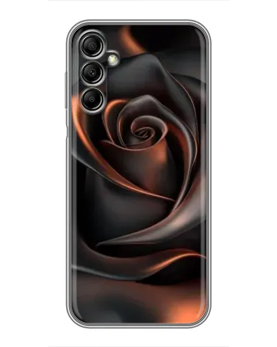 Чехол для Samsung Galaxy A14 5G с картинкой «Шелковая черная роза»