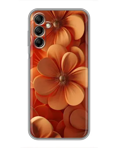 Чехол для Samsung Galaxy A14 5G с картинкой «Оранжевый макро цветок»
