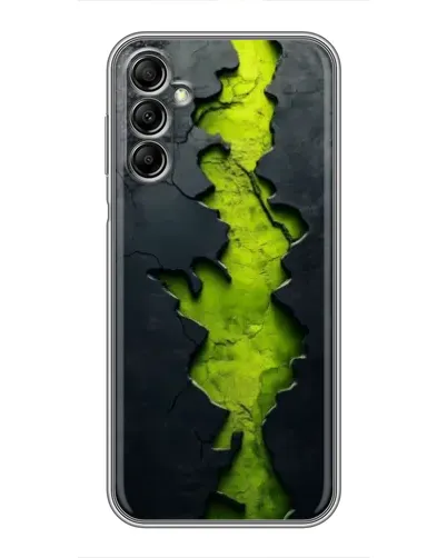 Чехол для Samsung Galaxy A14 5G с картинкой «Салатовый разлом скалы»