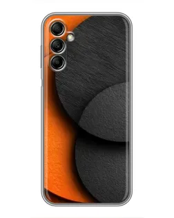 Чехол для Samsung Galaxy A14 5G с картинкой «Геометрия оранжевых кругов»