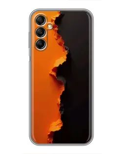 Чехол для Samsung Galaxy A14 5G с картинкой «Оранжевый разлом»