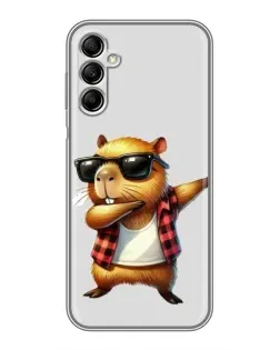 Чехол для Samsung Galaxy A14 5G с картинкой «Капибара рэпер даб» Чехол для Samsung Galaxy A14 5G с картинкой «Капибара рэпер даб»