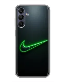 Чехол для Samsung Galaxy A15 (A155) с картинкой «Неоновый контур Nike»