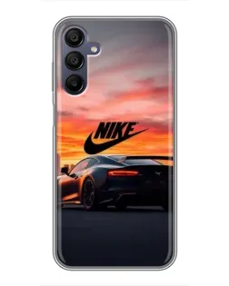 Чехол для Samsung Galaxy A15 (A155) с картинкой «Nike и суперкар»
