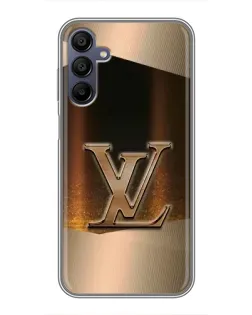 Чехол для Samsung Galaxy A15 (A155) с картинкой «LV — золотое сияние»