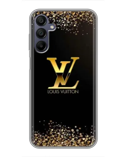 Чехол для Samsung Galaxy A15 (A155) с картинкой «LV — золотые искры»
