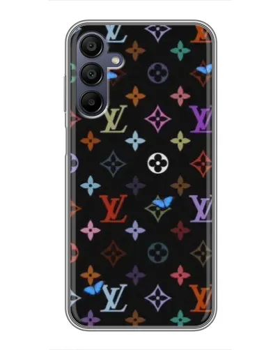 Чехол для Samsung Galaxy A15 (A155) с картинкой «Цветная монограмма LV»