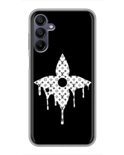 Чехол для Samsung Galaxy A15 (A155) с картинкой «Цветочная монограмма»