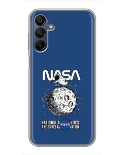 Чехол для Samsung Galaxy A15 (A155) с картинкой «NASA — лунная миссия» Чехол для Samsung Galaxy A15 (A155) с картинкой «NASA — лунная миссия»