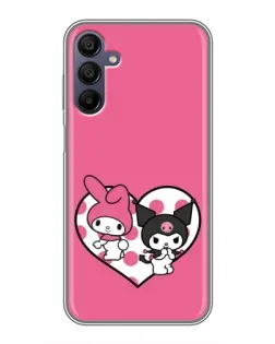 Чехол для Samsung Galaxy A15 (A155) с картинкой «Kuromi и My Melody»