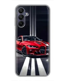 Чехол для Samsung Galaxy A15 (A155) с картинкой «Красная BMW на дороге» Чехол для Samsung Galaxy A15 (A155) с картинкой «Красная BMW на дороге»