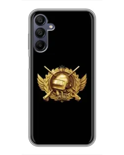 Чехол для Samsung Galaxy A15 (A155) с картинкой «PUBG — оранжевый градиент»