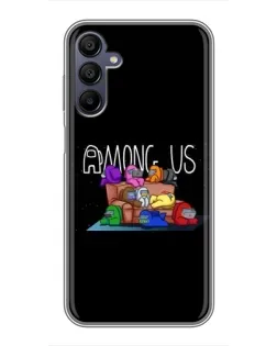 Чехол для Samsung Galaxy A15 (A155) с картинкой «Логотип Among Us»