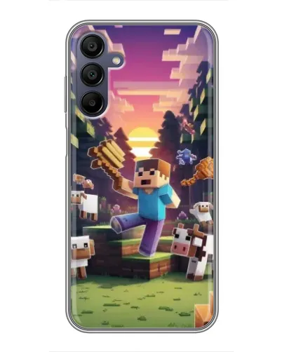Чехол для Samsung Galaxy A15 (A155) с картинкой «Стив на ферме» Чехол для Samsung Galaxy A15 (A155) с картинкой «Стив на ферме»