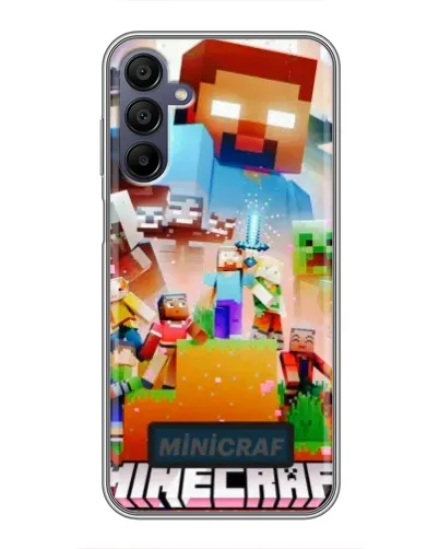 Чехол для Samsung Galaxy A15 (A155) с картинкой «Minecraft герои игры» Чехол для Samsung Galaxy A15 (A155) с картинкой «Minecraft герои игры»