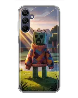 Чехол для Samsung Galaxy A15 (A155) с картинкой «Крипер в свитере» Чехол для Samsung Galaxy A15 (A155) с картинкой «Крипер в свитере»