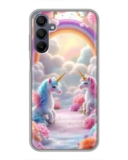 Чехол для Samsung Galaxy A15 (A155) с картинкой «Радуга и единороги» Чехол для Samsung Galaxy A15 (A155) с картинкой «Радуга и единороги»