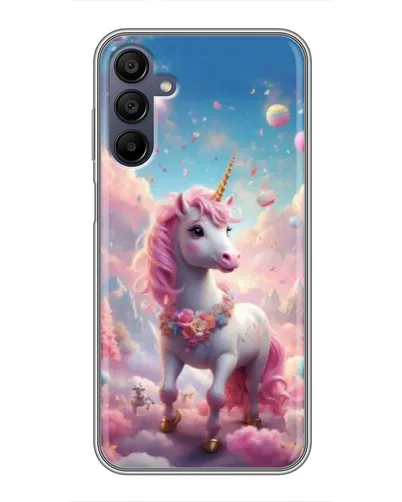 Чехол для Samsung Galaxy A15 (A155) с картинкой «Единорог среди облаков» Чехол для Samsung Galaxy A15 (A155) с картинкой «Единорог среди облаков»