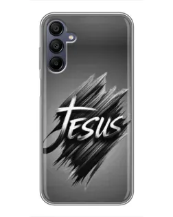 Чехол для Samsung Galaxy A15 (A155) с картинкой «Надпись Jesus Graffiti»