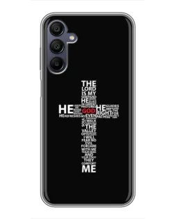 Чохол для Samsung Galaxy A15 (A155) з картинкою «Текстовий хрест»