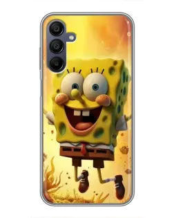 Чехол для Samsung Galaxy A15 (A155) с картинкой «Губка Боб прыгает» Чехол для Samsung Galaxy A15 (A155) с картинкой «Губка Боб прыгает»