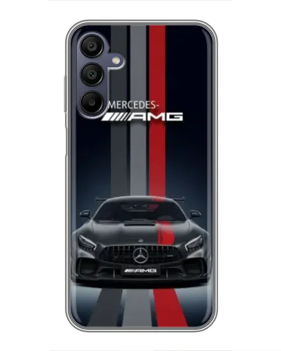 Чехол для Samsung Galaxy A15 (A155) с картинкой «Mercedes — белый карбон»