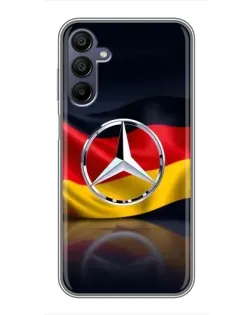 Чехол для Samsung Galaxy A15 (A155) с картинкой «Mercedes — флаг Германии»