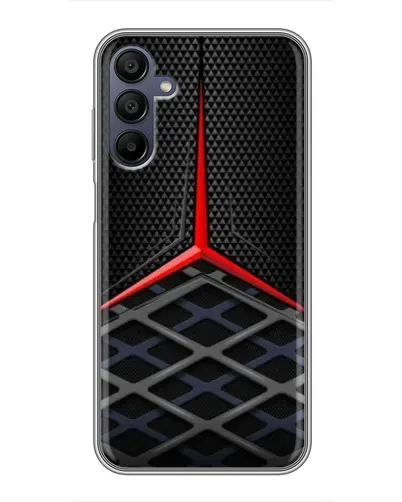 Чехол для Samsung Galaxy A15 (A155) с картинкой «Mercedes Carbon Grid»
