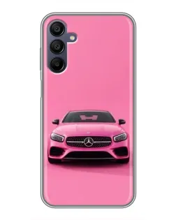 Чехол для Samsung Galaxy A15 (A155) с картинкой «Розовый Mercedes AMG»