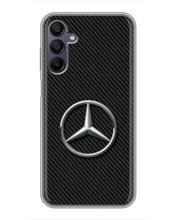 Чехол для Samsung Galaxy A15 (A155) с картинкой «Карбоновый Mercedes стиль»