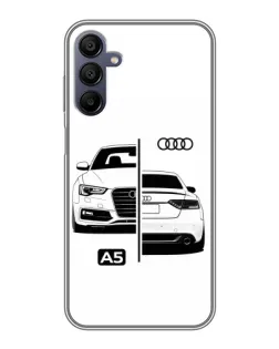 Чехол для Samsung Galaxy A15 (A155) с картинкой «Audi — контрастный дизайн»